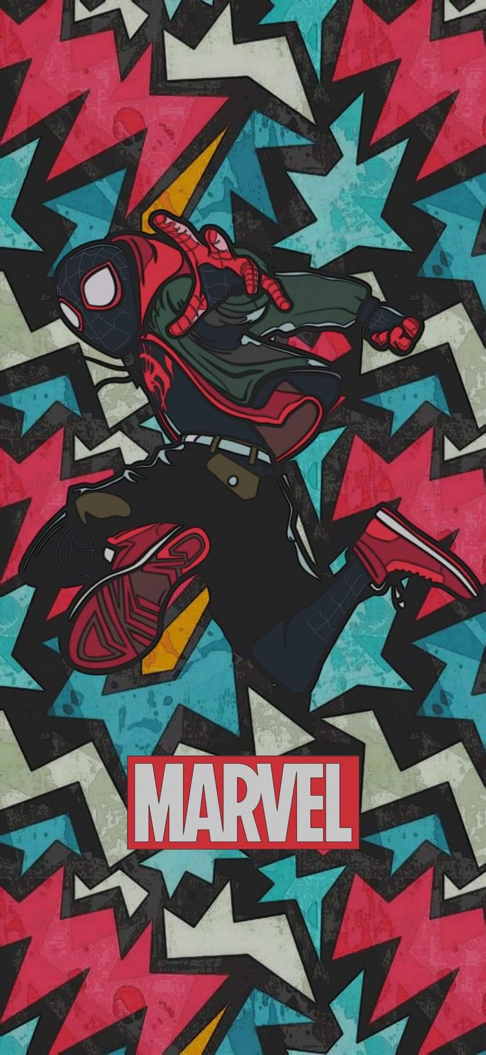 Lade miles morales, spiderman Hintergrund herunter