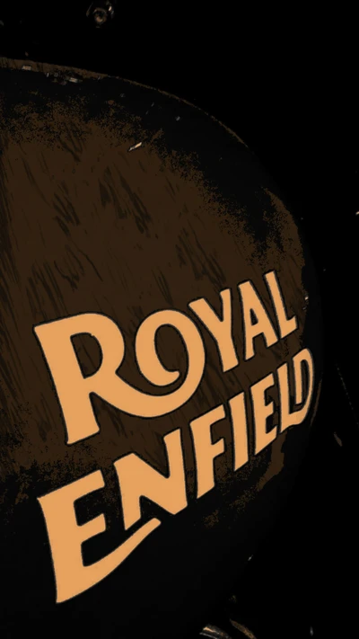 Logo classique de Royal Enfield sur une moto Bullet