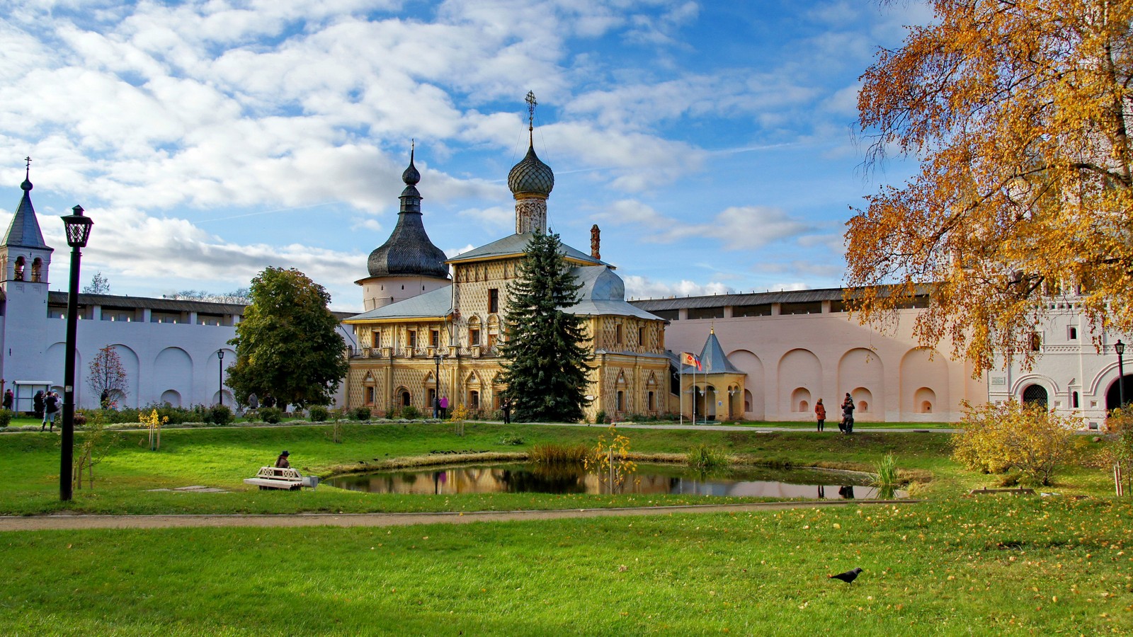 rostov, estate, stately home, tree, russia wallpaper