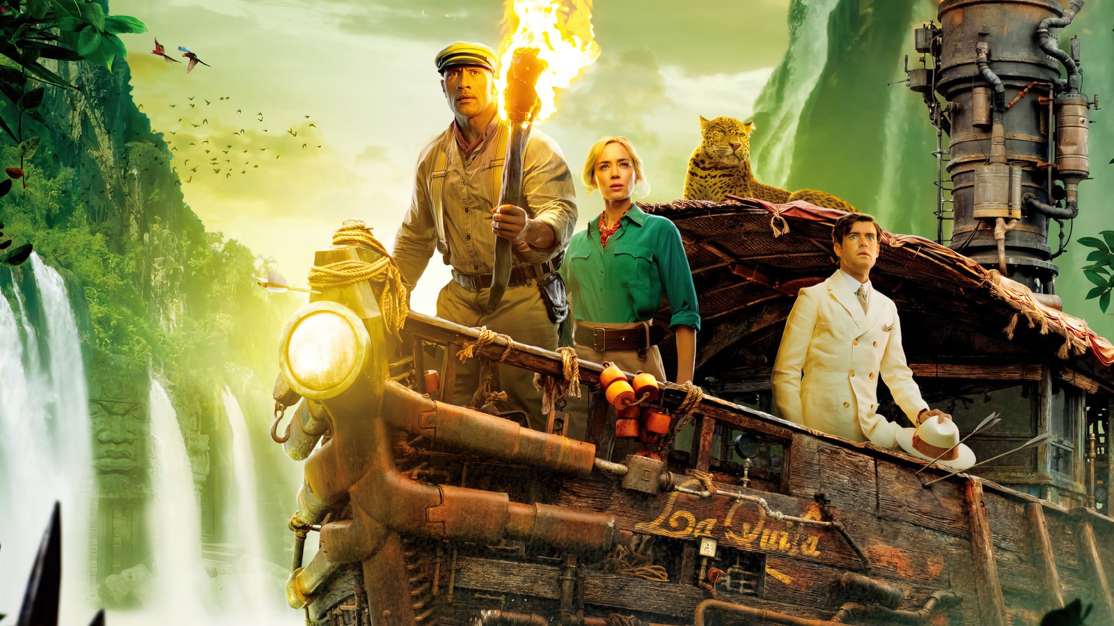 jungle cruise, movie, poster, dwayne johnson, emily blunt wallpaper