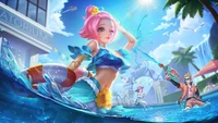 ángela, angela, vibras de verano, mobile legends, bang bang