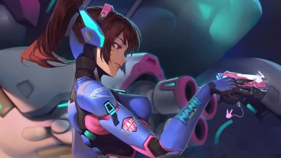 dva, overwatch 2, videospiel, kunst