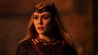 Wanda Maximoff en tant que Sorcière Rouge dans une scène dramatique de "Doctor Strange in the Multiverse of Madness" (2022).