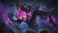 zed, galaxy slayer, rose quartz, chroma, skin wallpaper