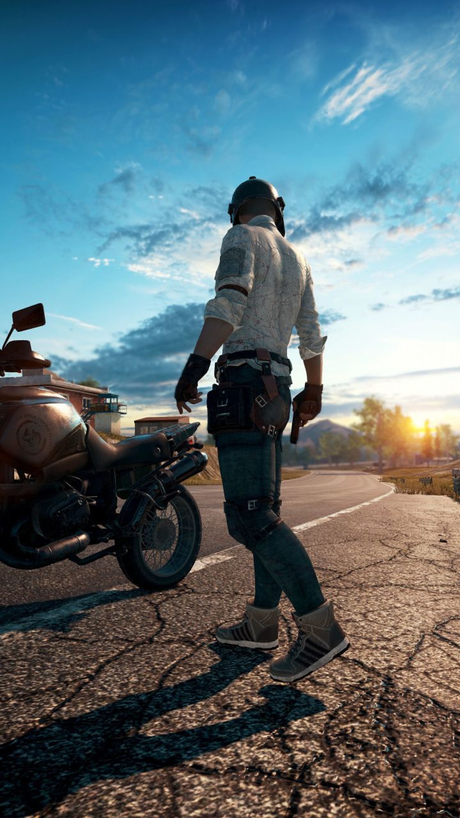 bike, dirt, motorcycle, pubg mobile, racer wallpaper