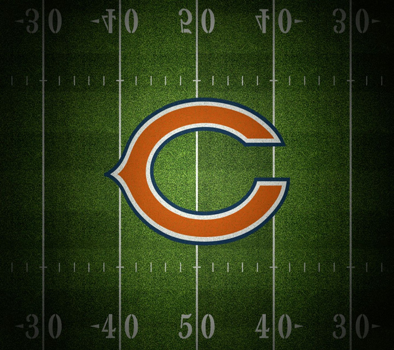 Hintergrund für das footballfeld der chicago bears (chicago bears, nfl)