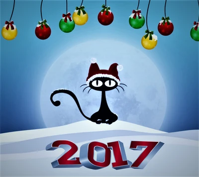 2017, abej, beograd, chat, bonne année