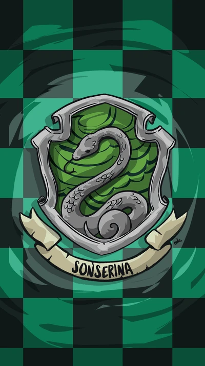 Blason de Serpentard : Symbole d'ambition et de ruse dans le monde des sorciers