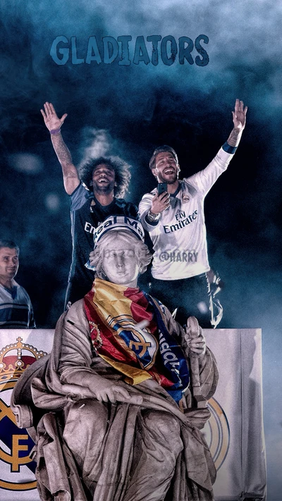 Gladiators: Marcelo and Ramos Celebrate with Real Madrid Legacy