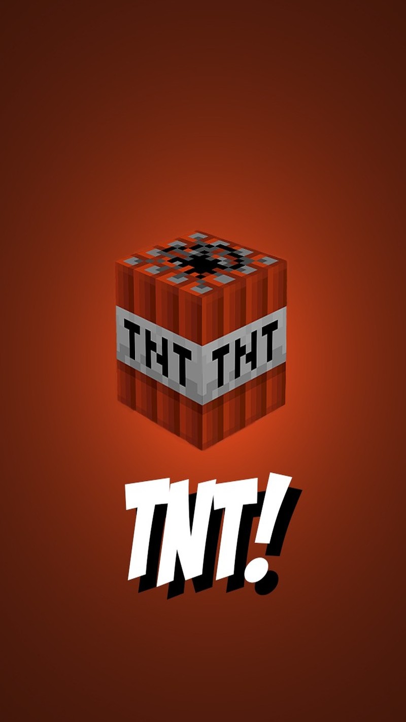 Крупный план красной коробки со словом tnt на ней (игра, minecraft, тнт, tnt)