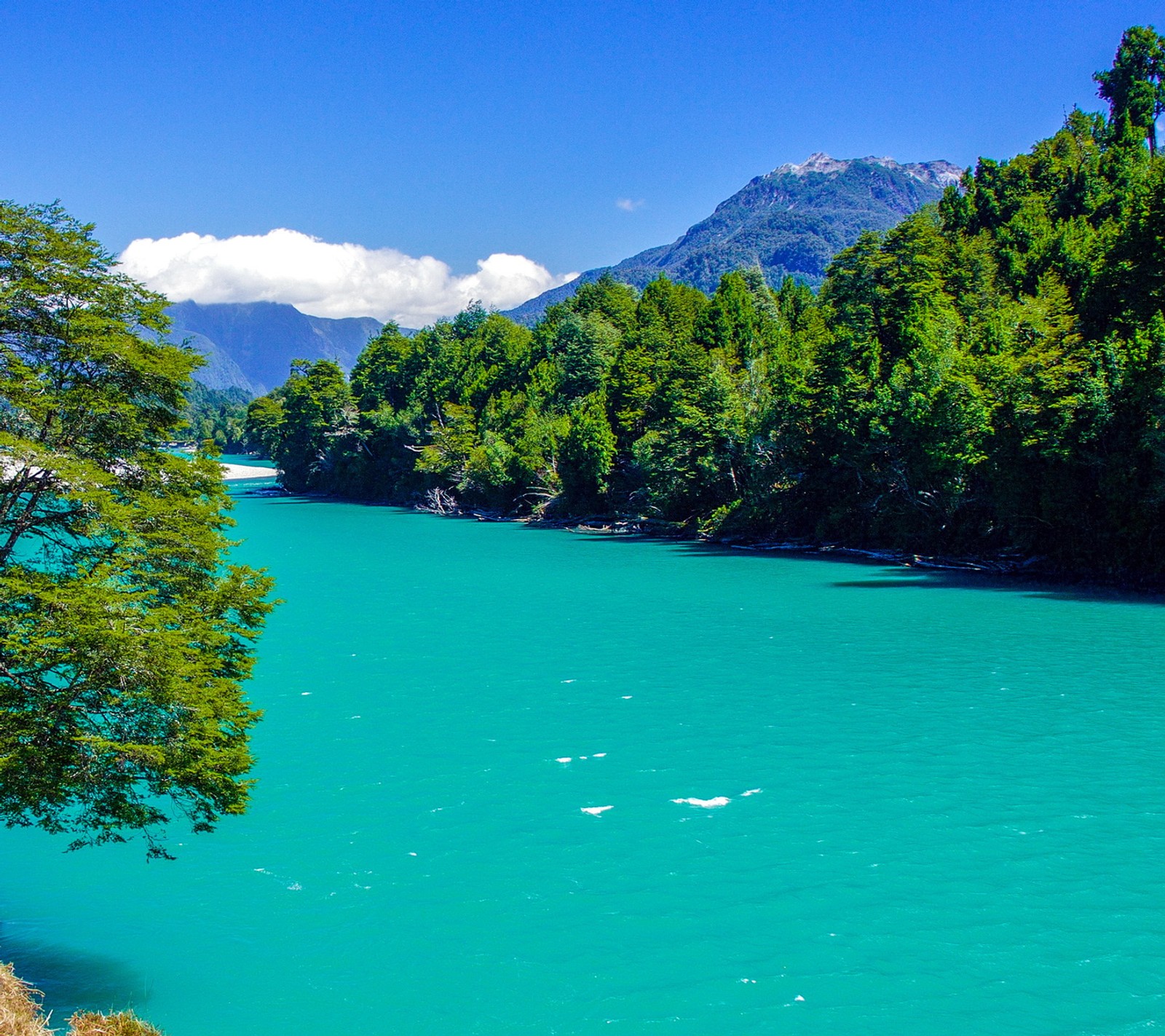 Arafed view of a river with a boat in the middle of it (hd, natural, nature, road)