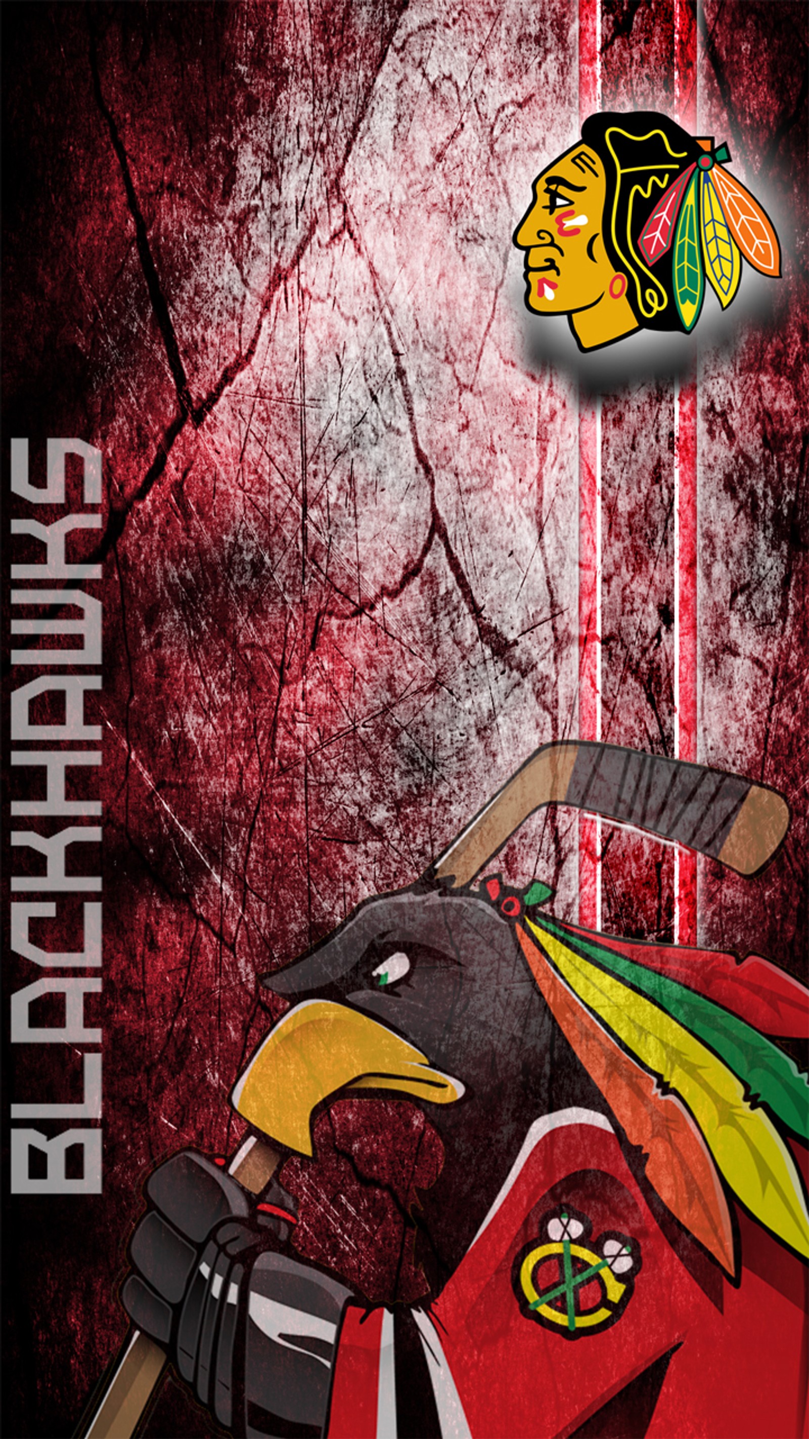 Descargar fondo de pantalla chicago, hockey, nhl