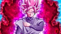 Super Saiyajin Goku im Magenta-Ausbruch - Dragon Ball Illustration