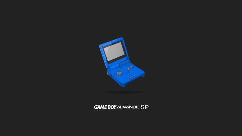 Близкий план синего game boy advance sp на черном фоне (gameboy advance sp, 5k, минималистичный, тёмный фон, простой)