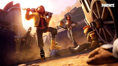 Action-Packed Loading Screen Featuring Bone Wasp in Fortnite Battle Royale