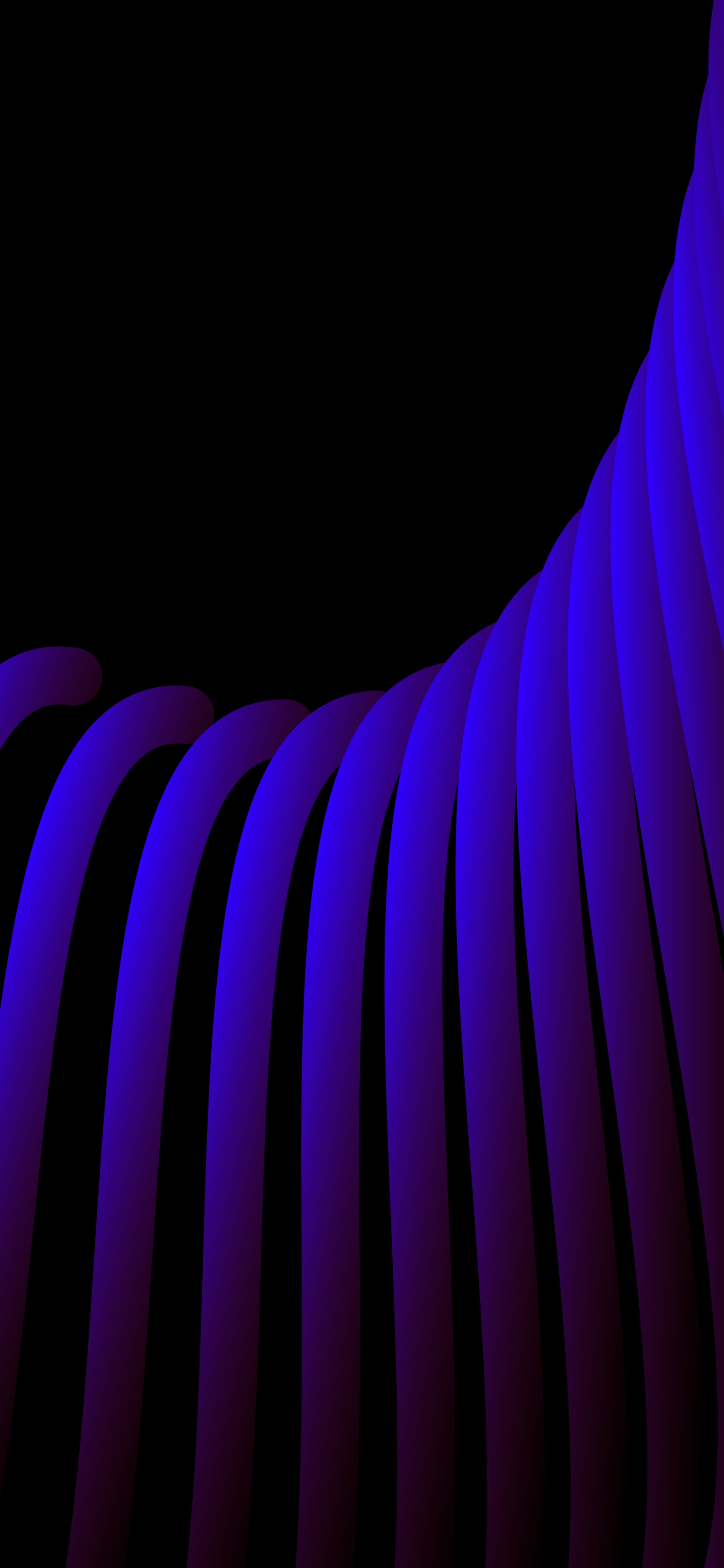 Arafed image of a blue and black background with a curved design (circle, purple, violet, gas, symmetry)