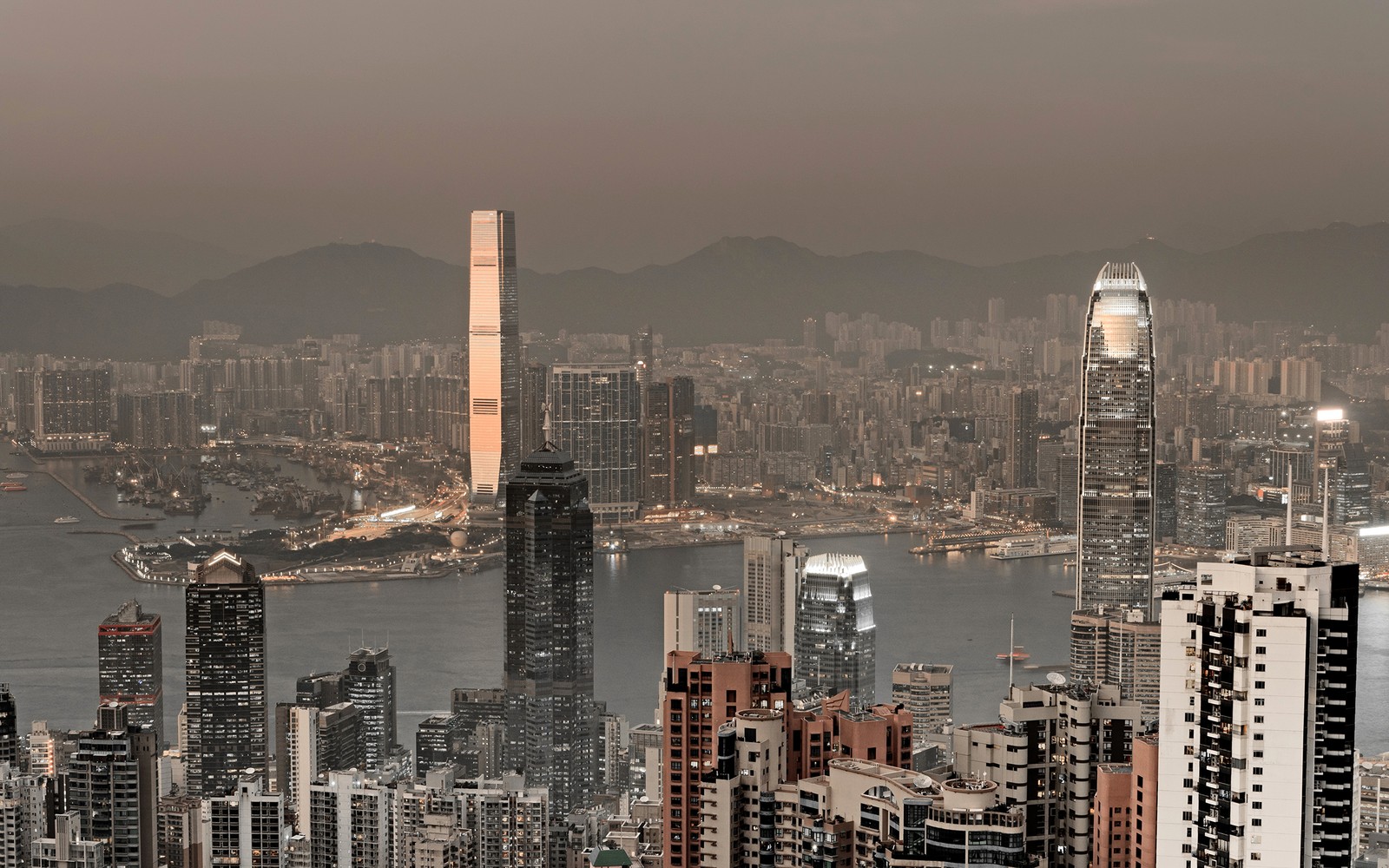 hong kong, skyscraper, cityscape, city, metropolis wallpaper