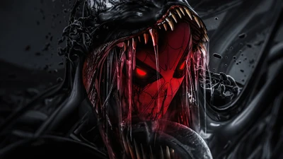 Kunst der Fusion von Venom und Spider-Man