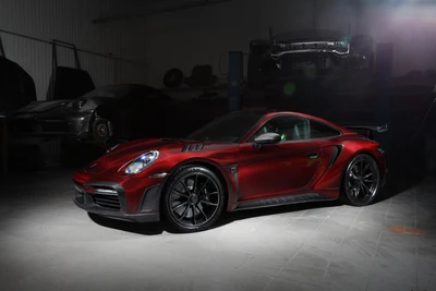 topcar porsche 911 turbo s stinger gtr carbon edition, 2022, 5k, машины, обои 4k