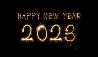 happy new year 2023, fireworks, sparklers, dark background, 5k wallpaper