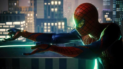 Spiderman in Action: A Visual Tribute to Marvel's Iconic Hero on PS4/PS5