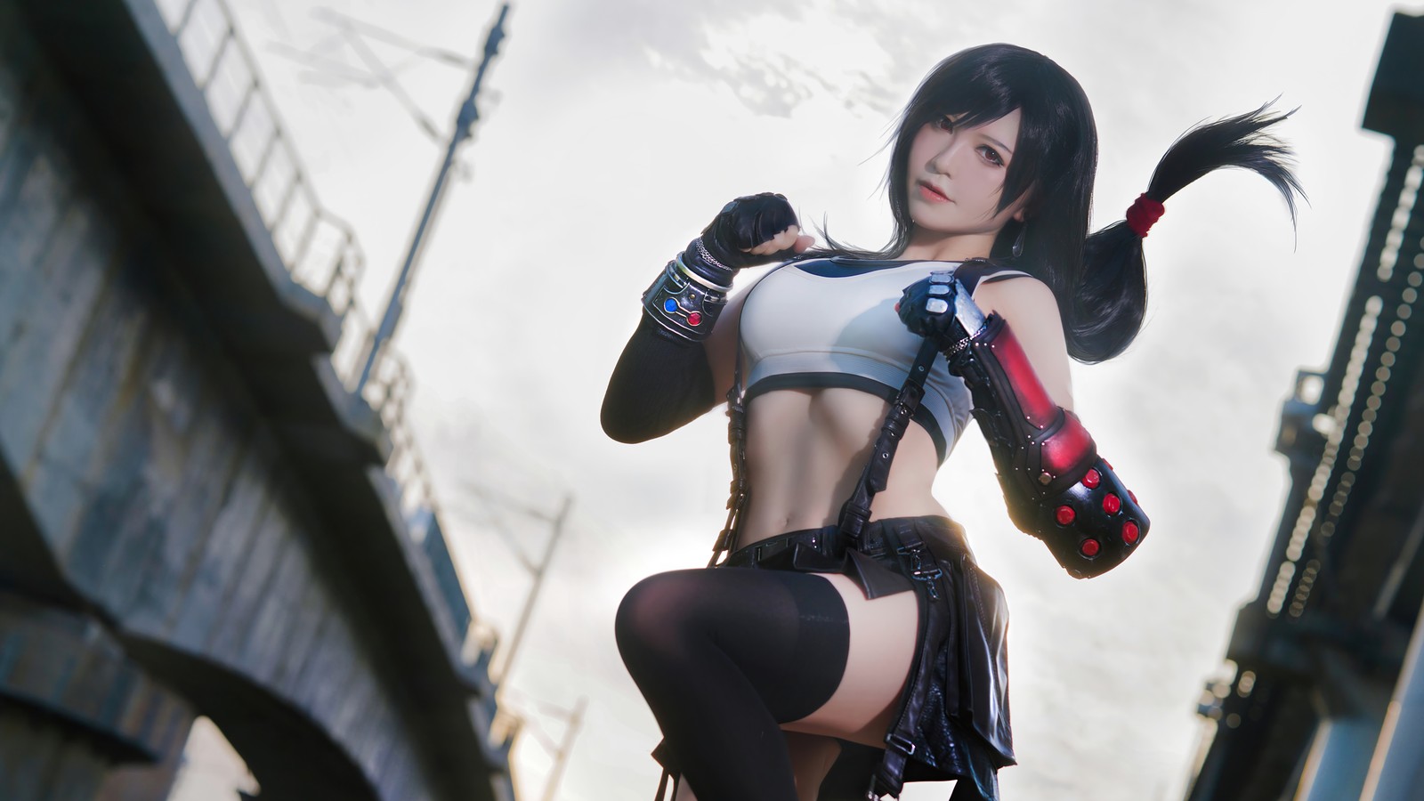 Baixar papel de parede tifa lockhart, final fantasy vii remake, final fantasy 7 remake, ff7, jogo de vídeo