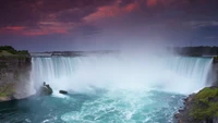 chutes du niagara, niagara falls, rivière niagara, la cascade, plan deau