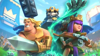 Héroes de Clash Royale: Rey Esqueleto, Caballero Dorado y Arqueras se Unen