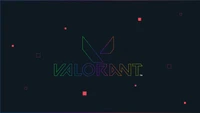 Valorant Neon Typography on Dark Background