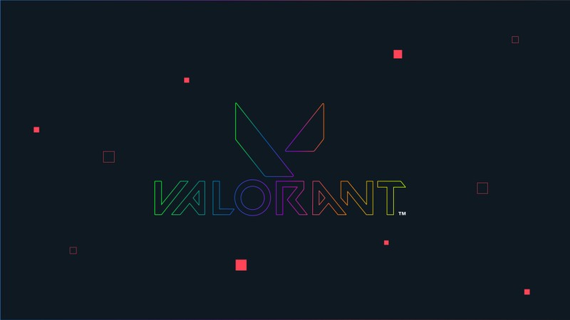 Цветной логотип с надписью valornt (valorant, неоновый текст, компьютерные игры, игры 2022, 5k)