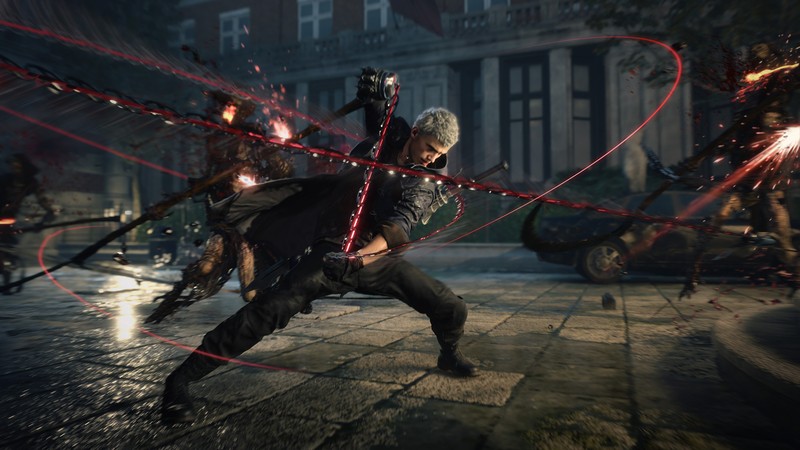 Скриншоты devil may cry в темноте (нерон, дьявол может плакать 5, devil may cry 5, видеоигра)