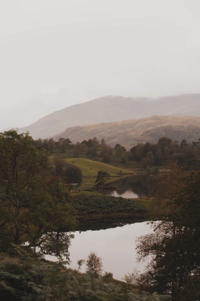 nature, hauts plateaux, eau, colline, lac