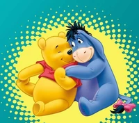 Winnie the Pooh and Eeyore Sharing a Heartfelt Moment