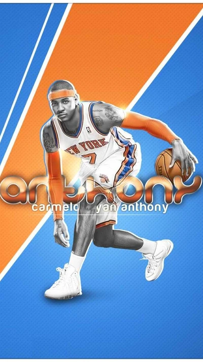 Carmelo Anthony: Iconic Basketball Star in New York Colors