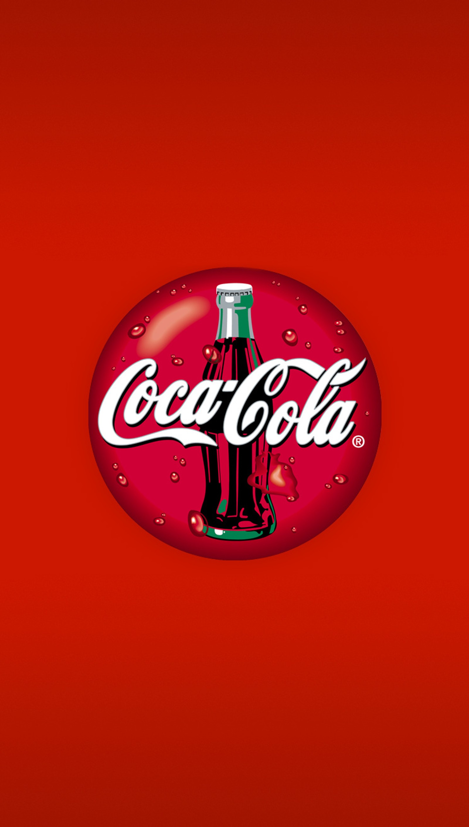 Um close de uma garrafa de coca-cola em um fundo vermelho (coca, empresa, design, bebida, logotipo)