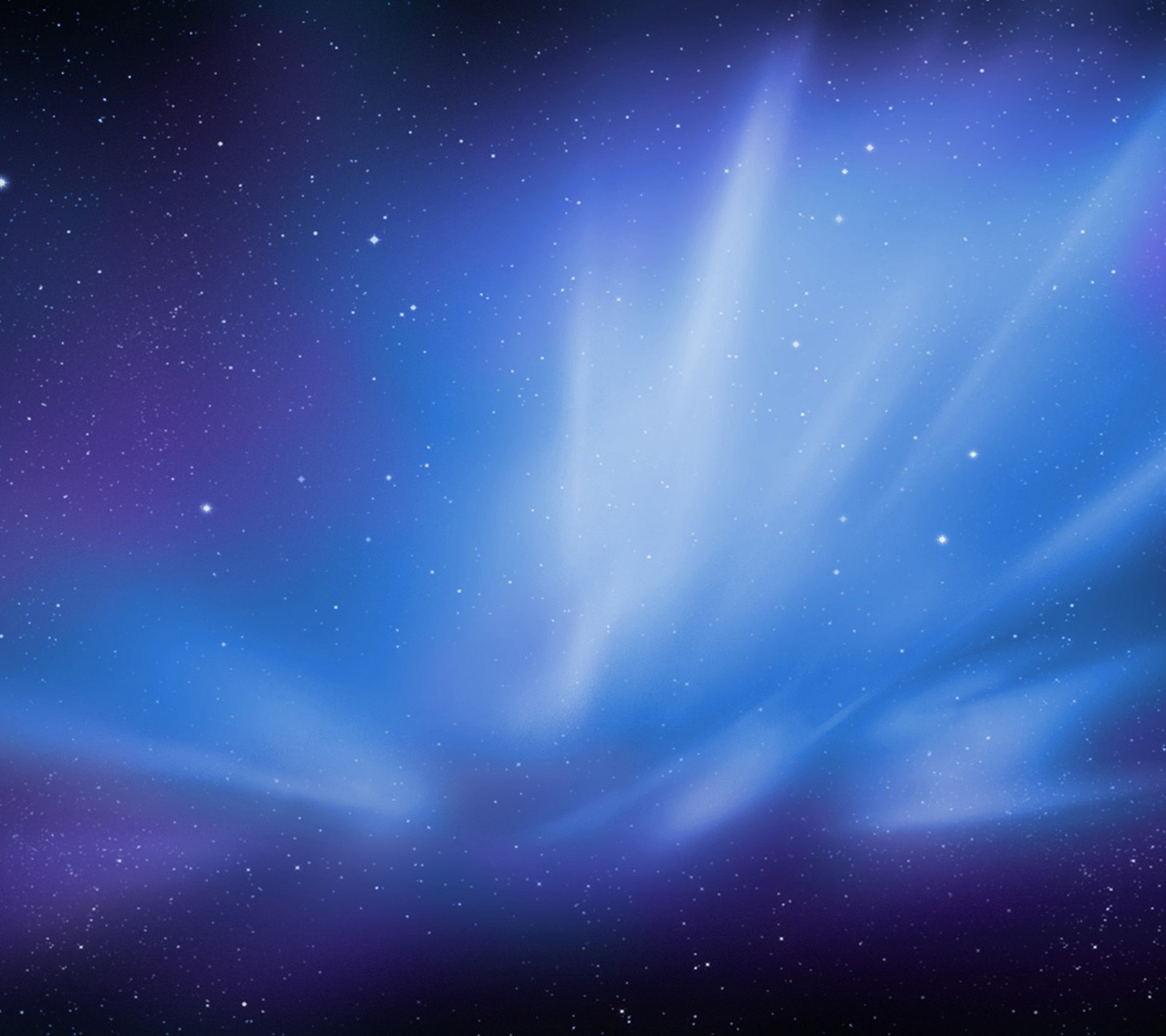 A close up of a blue and purple background with stars (apple, blue)