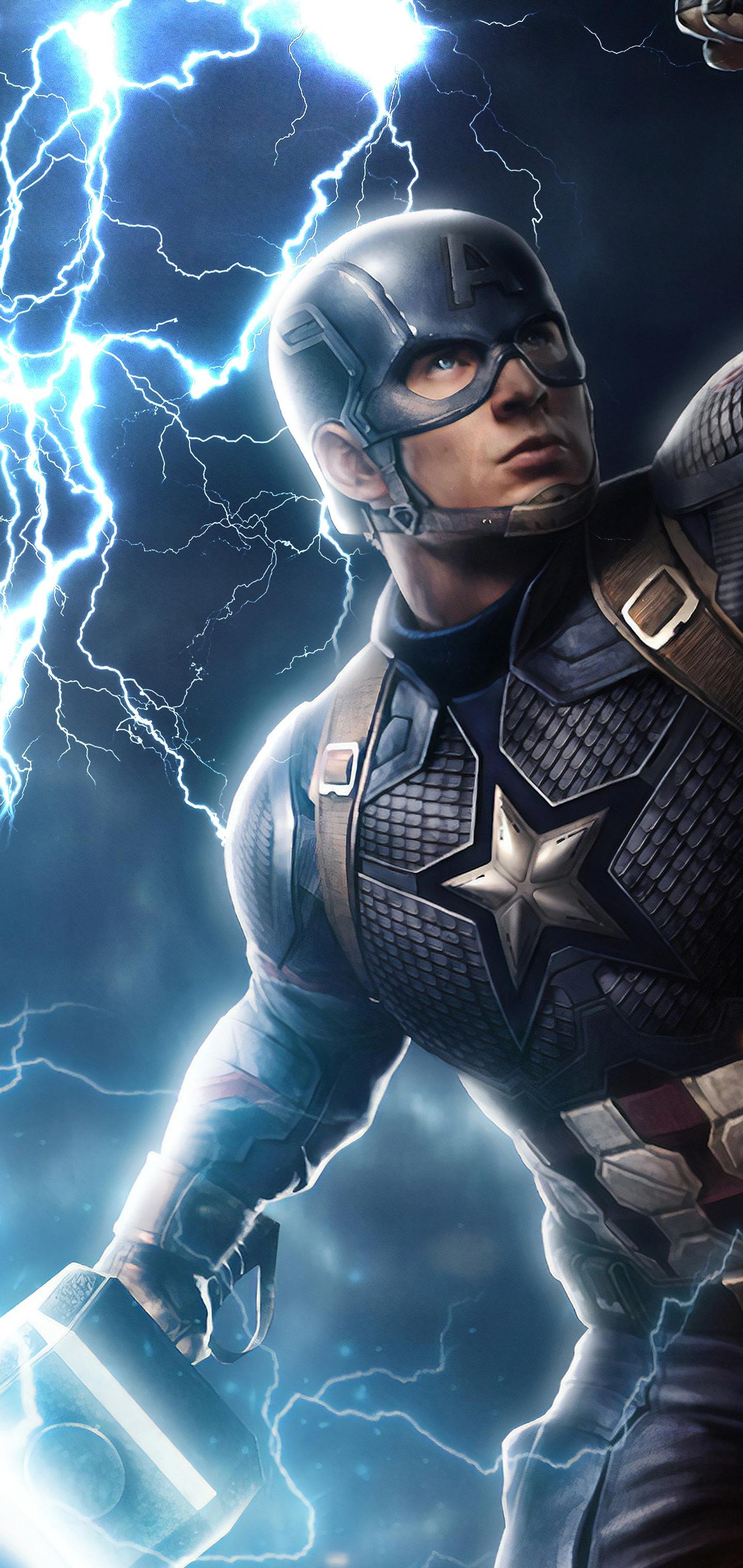 Captain america in a lightning storm (flash, kiss, mortal, music, reverse)