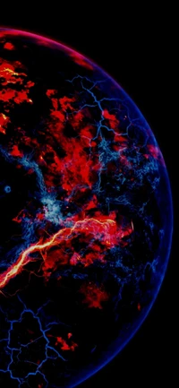 Atmosfera ardente de um mundo distante: uma fusão de lava e gás