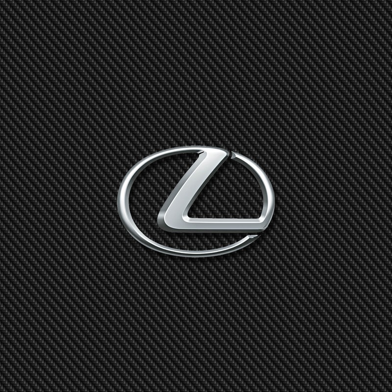 Крупный план серебряного логотипа на черном фоне (лексус, lexus, логотип)