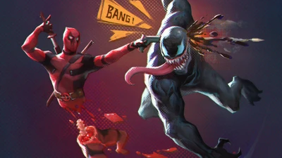 Deadpool vs. Venom: Um confronto de quadrinhos