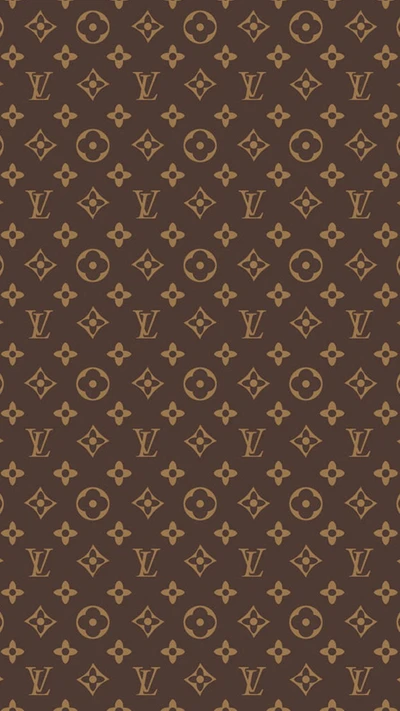 Design de motif monogramme marron de Louis Vuitton