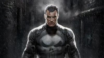 The Punisher: Dark Vigilante in the Rain