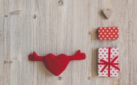 Red Heart and Gift Boxes: A Celebration of Love