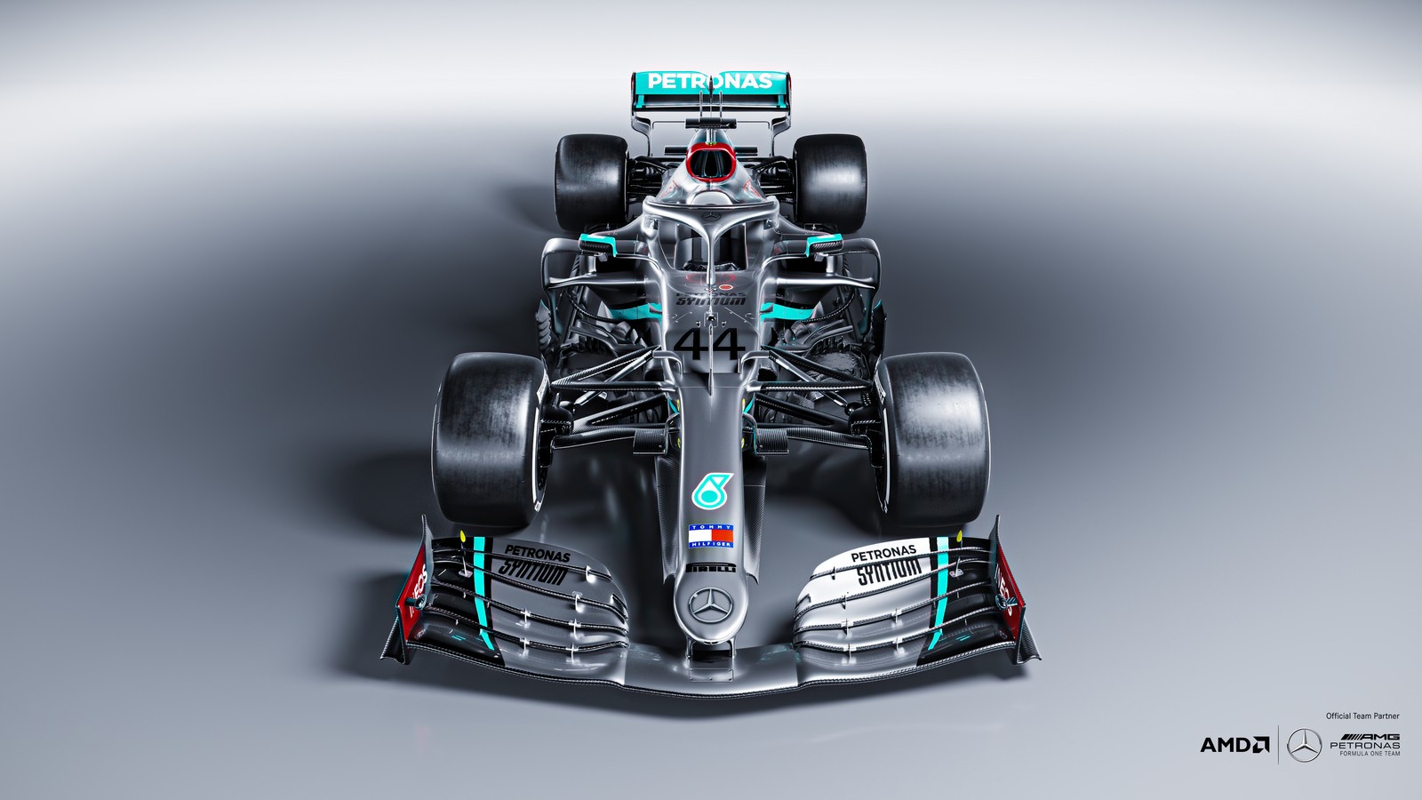 Das mercedes formelauto wird in einem studiofoto gezeigt (mercedes amg f1 w11 eq performance, formel 1 autos, formel e rennwagen, autos, 4k hintergrund)