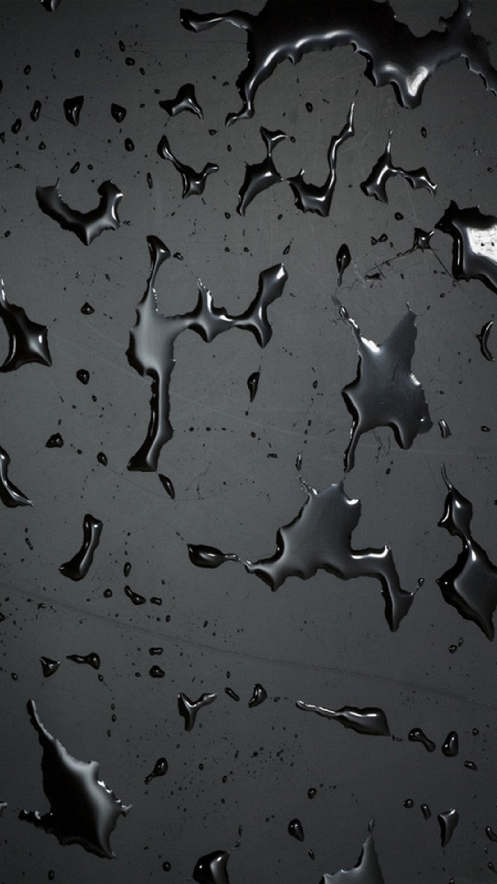 Un primer plano de un fondo negro con gotas de agua (abstracto, asombroso, negro, genial, gotas)