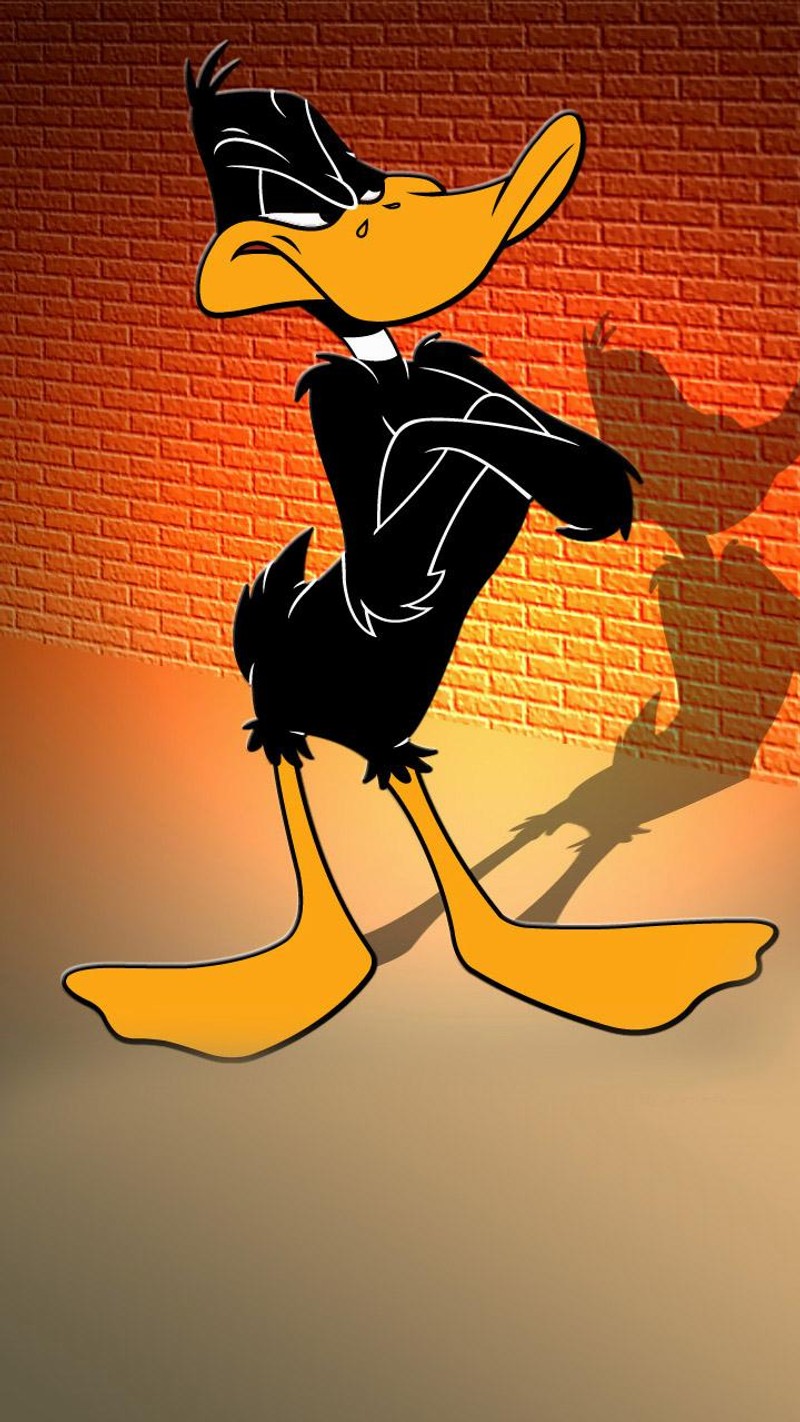 Мультяшный персонаж утки в черном костюме и шляпе (даффи дак, daffy duck, дисней, disney)