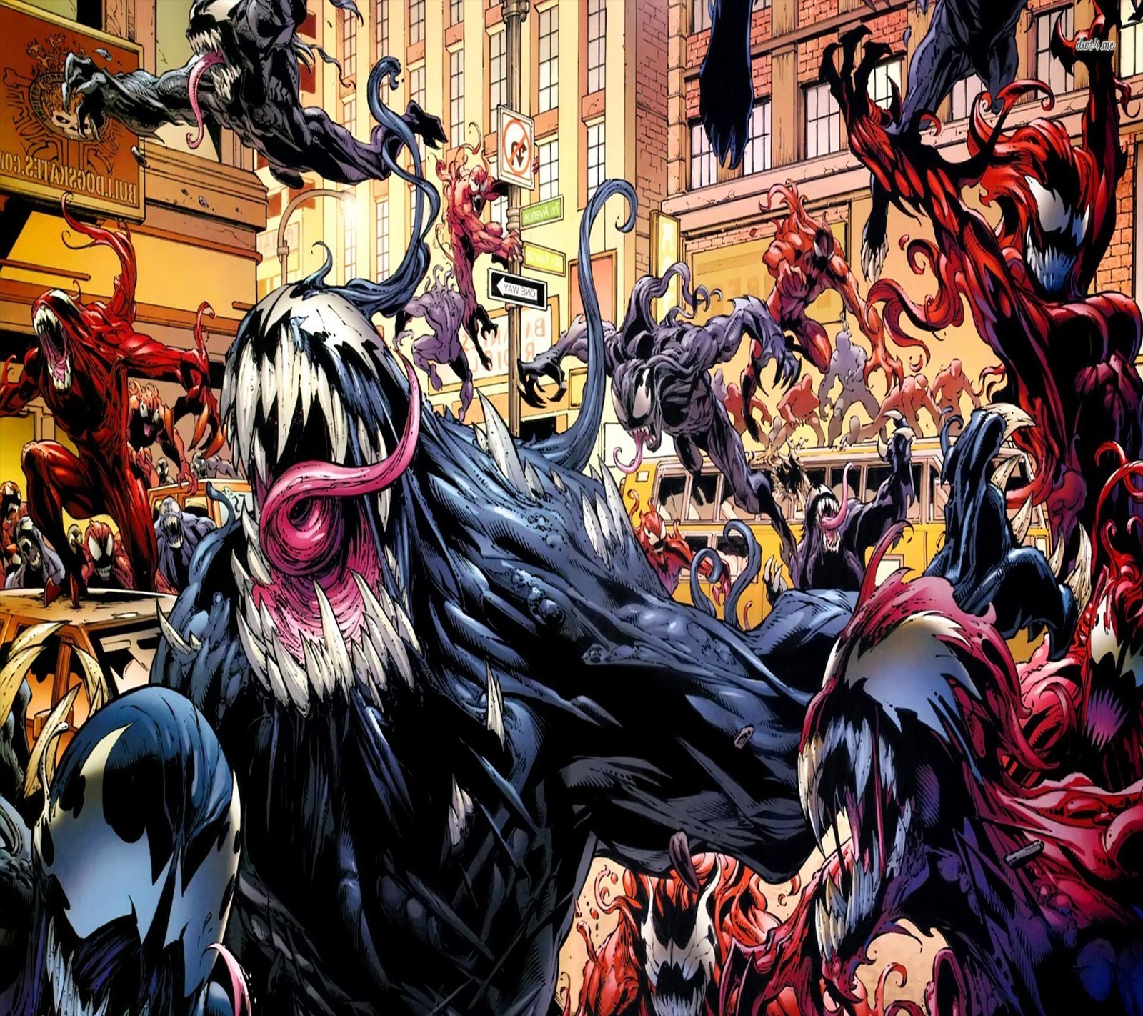 Baixar papel de parede carnage, marvel, symbiotes