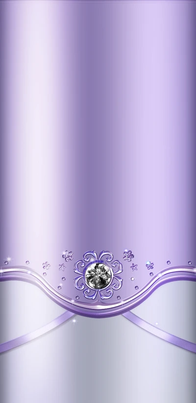 Design de cristal roxo elegante com elementos decorativos