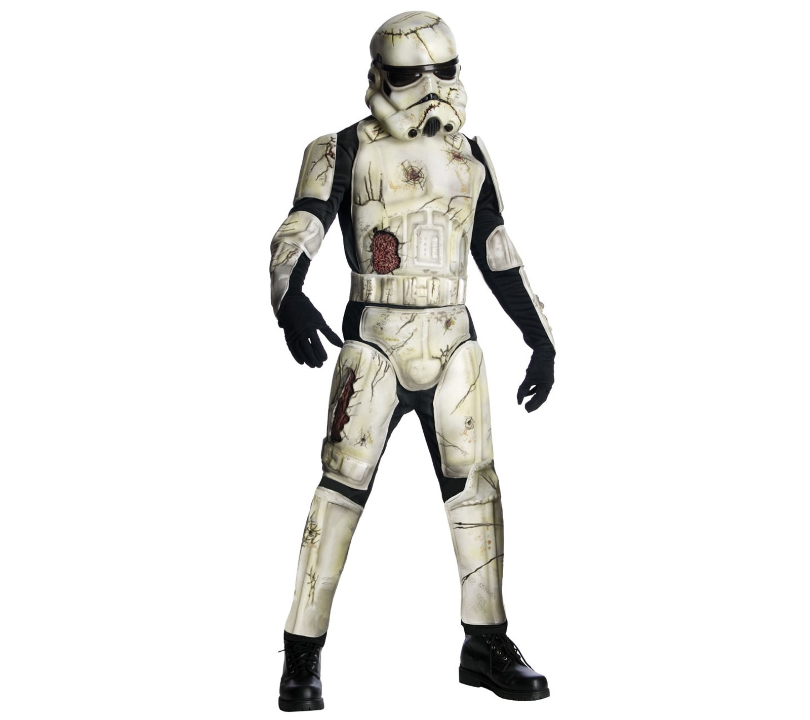 Un gros plan d'une personne en costume de star wars (costume, hallpween, horreur, effrayant, étoile)