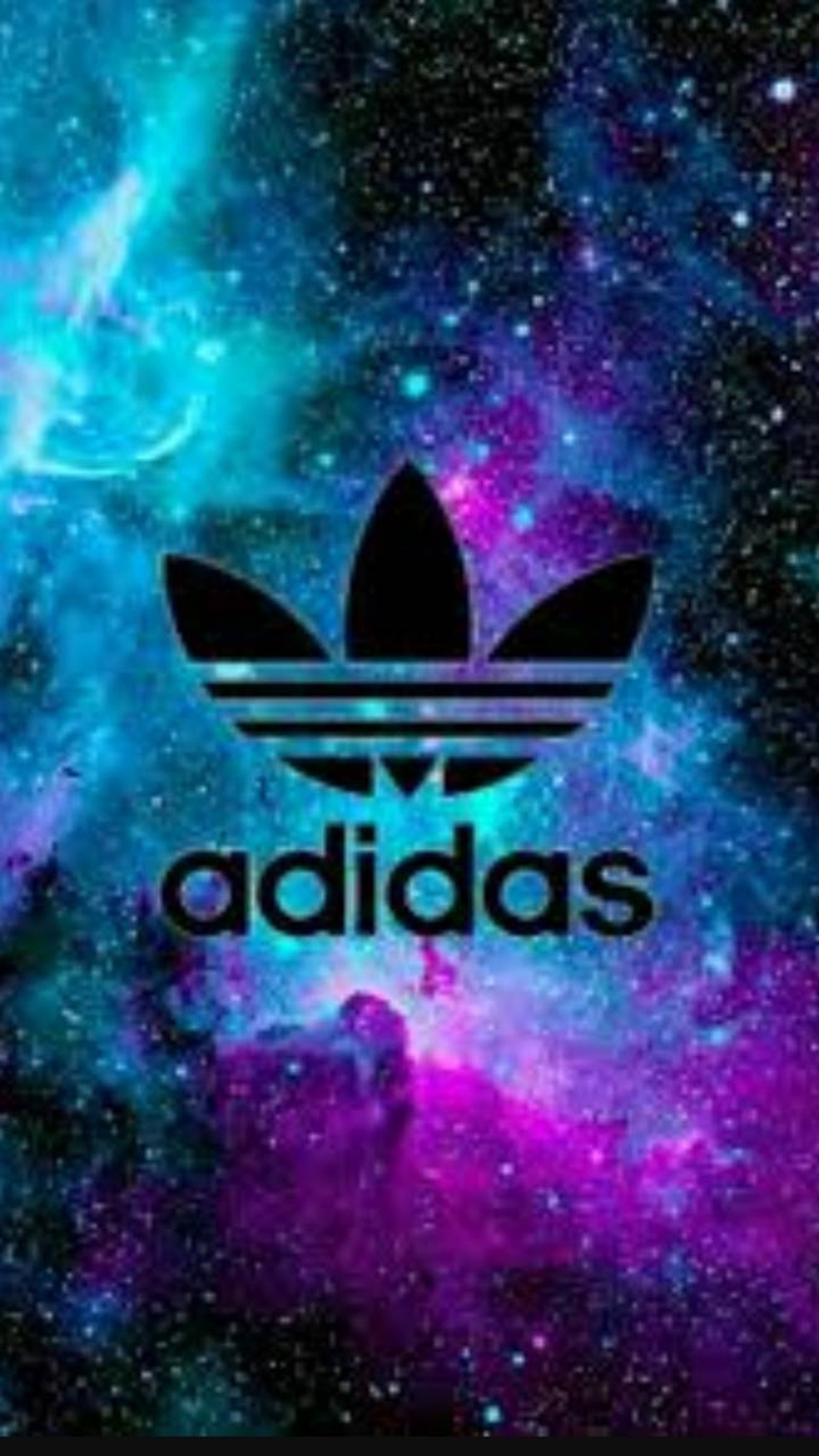 Черно-фиолетовый обои с логотипом adidas (dont, прикосновение)